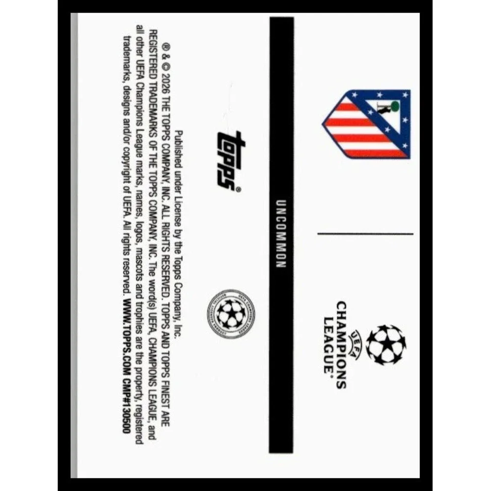 2025-26 Finest UEFA Álex Baena Refractor Atletico